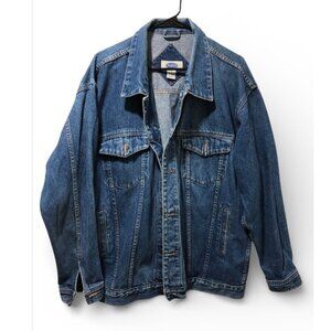Austin Clothing Co. Blue Denim Jacket Mens XL Button-Up Heavyweight 100% Cotton